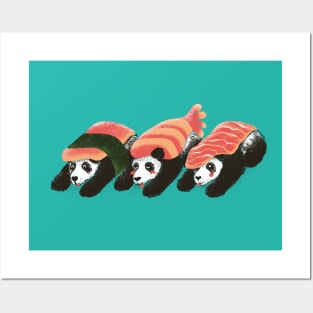 Panda Sushi Posters and Art